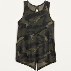 NWT Old Navy Breathe ON tie back tank top - camo L
